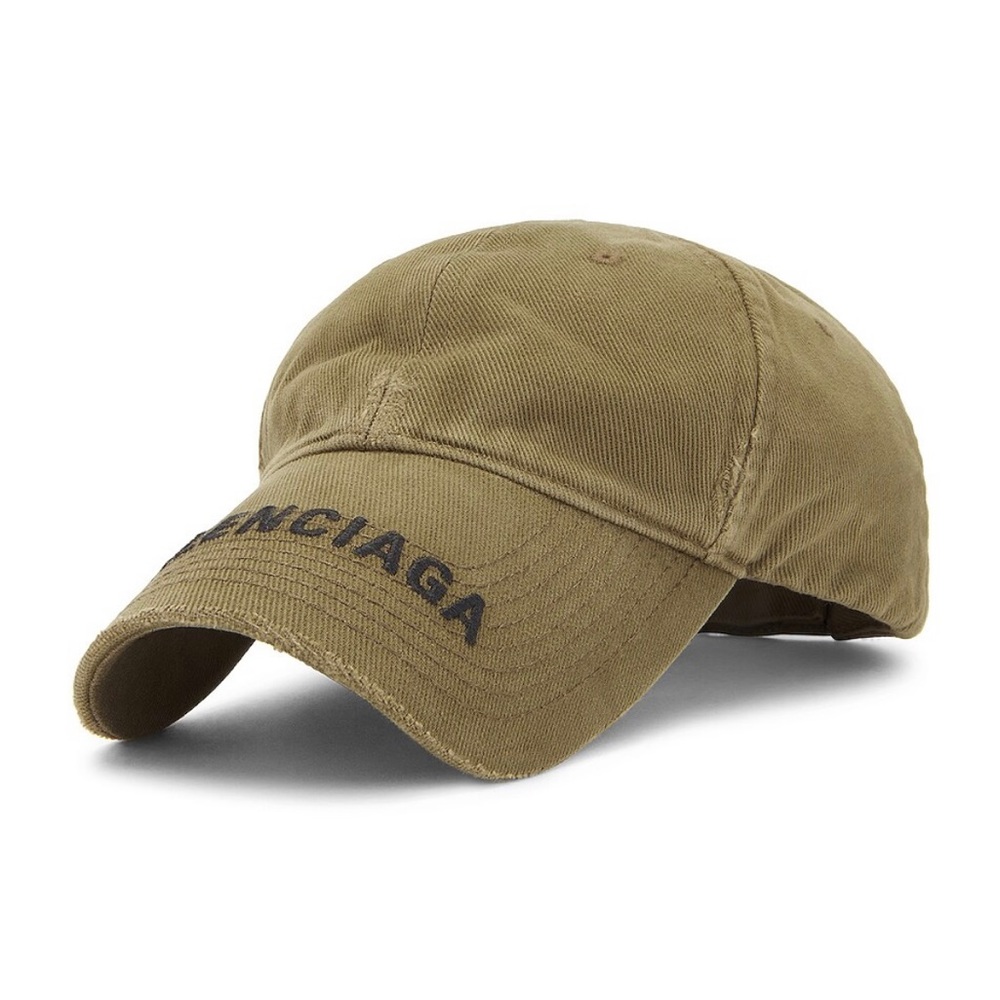 BALENCIAGA visor logo cap in Khaki